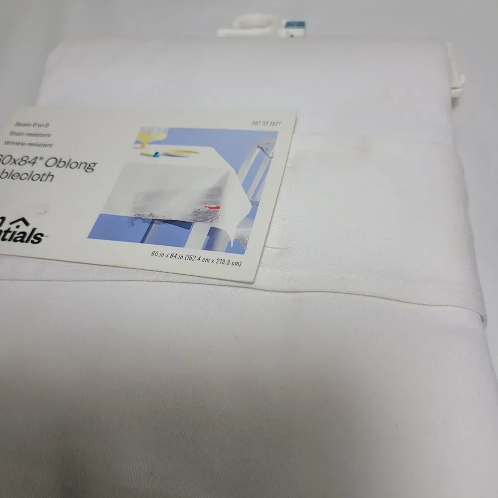 Room Essentials Target White Oblong Tablecloth 60